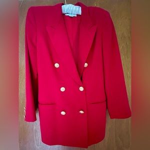 Vintage Liz Claiborne Double Breasted Wool Blazer